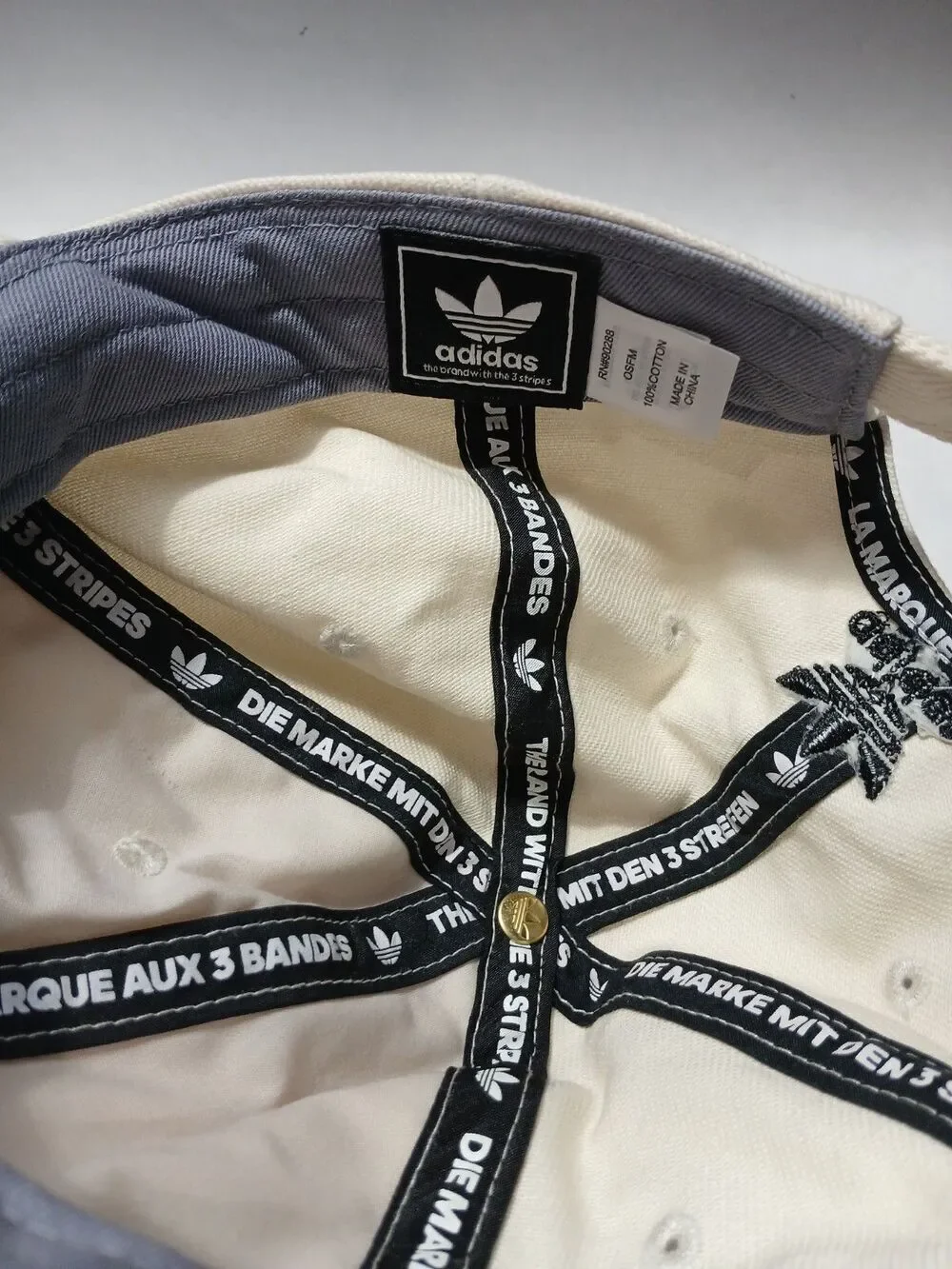 adidas cream hat